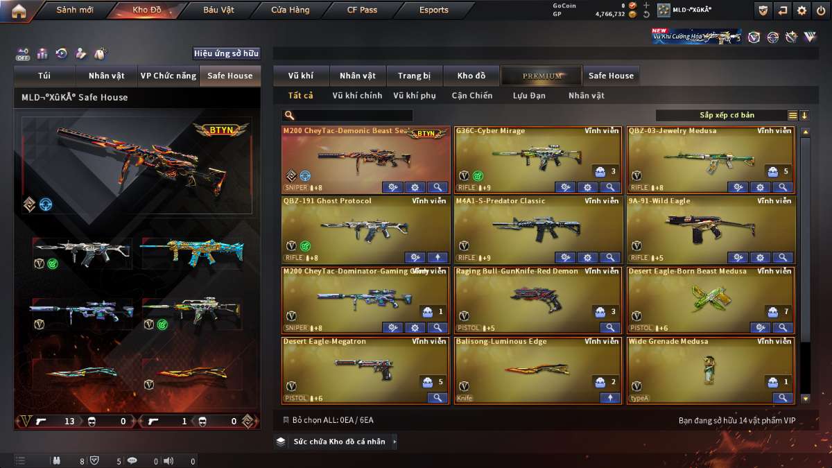shop acc cf uy tin gia re
